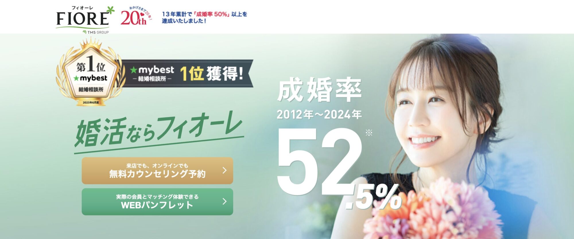フィオーレ公式サイトのイメージ